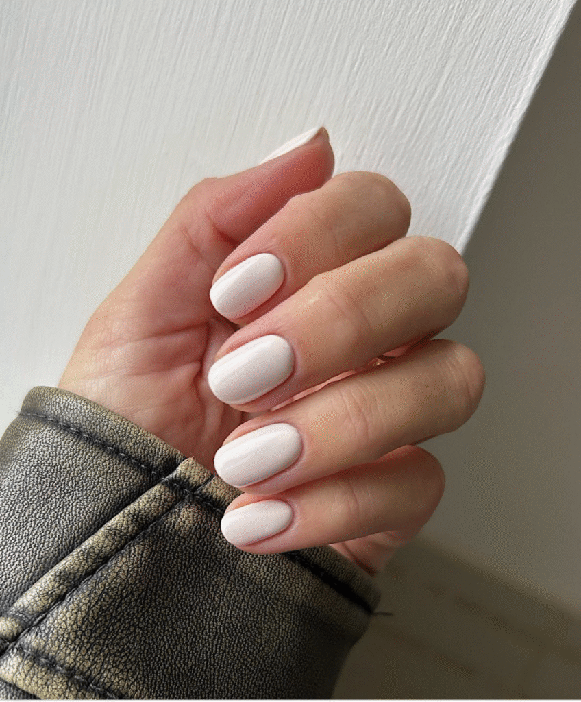 Simple White Nails