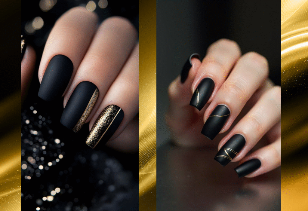 Matte Black and Gold